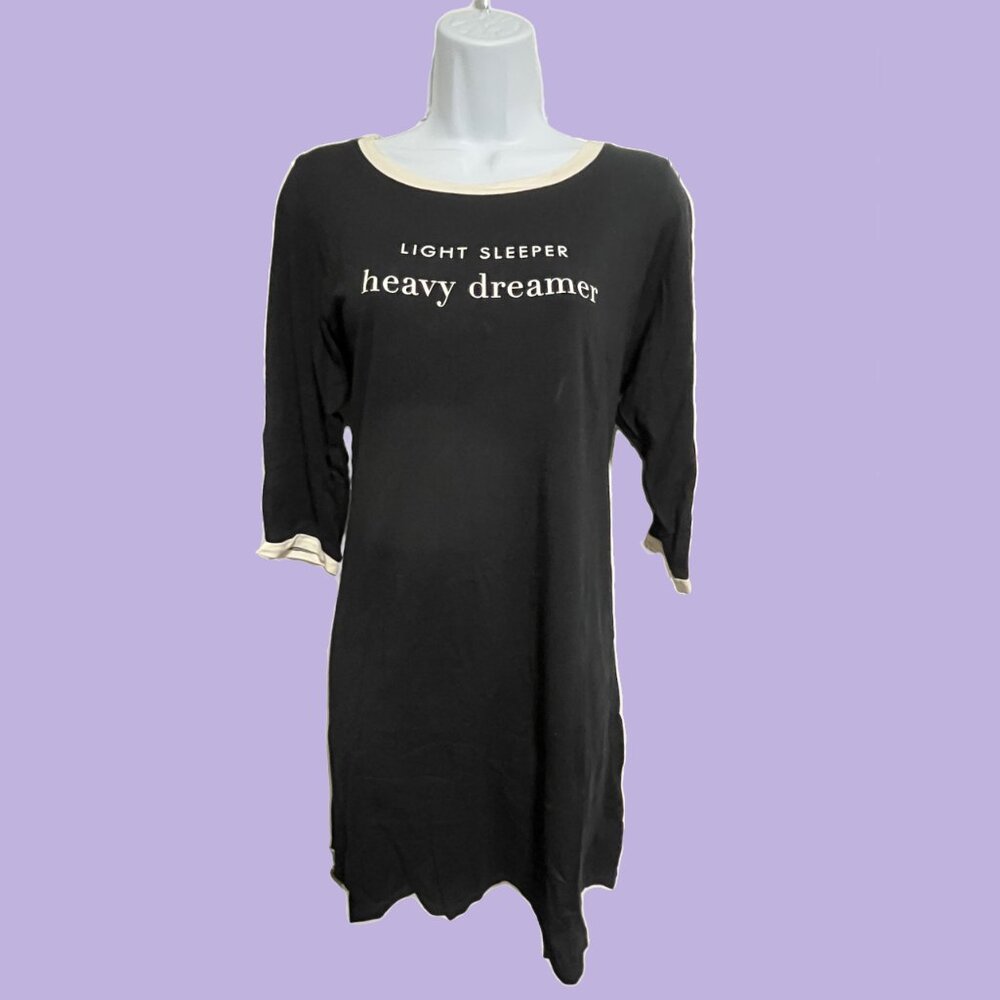 Kate Spade "Light Sleeper, Heavy Dreamer" 3/4 Sleeve Nightgown